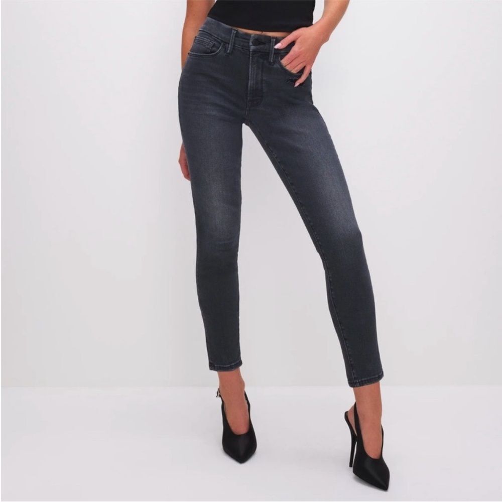 Good American Always Fits Good Legs Straight Jeans 14-18 New